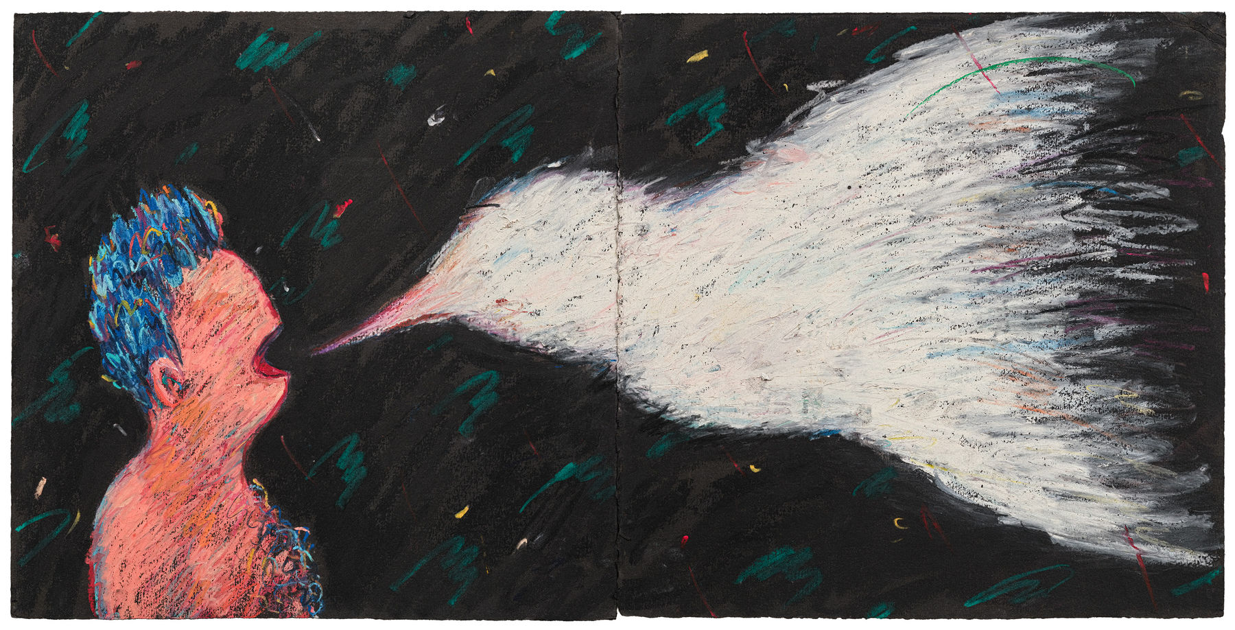 黃榮禧 Tony Wong, Storyteller Diptych, 1982