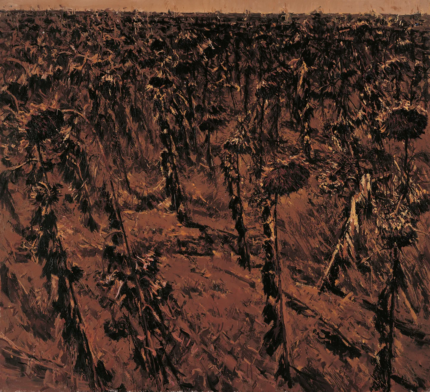 許江, 葵園十二景・斜陽紅, 2005