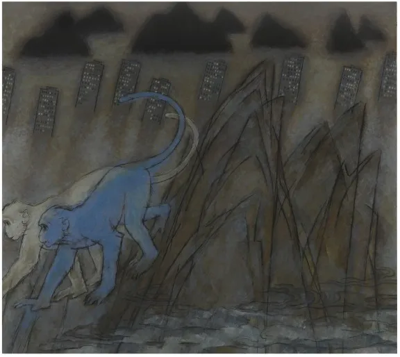張宏圖, 藍猴，白猴 Blue Monkey, White Monkey, 2010