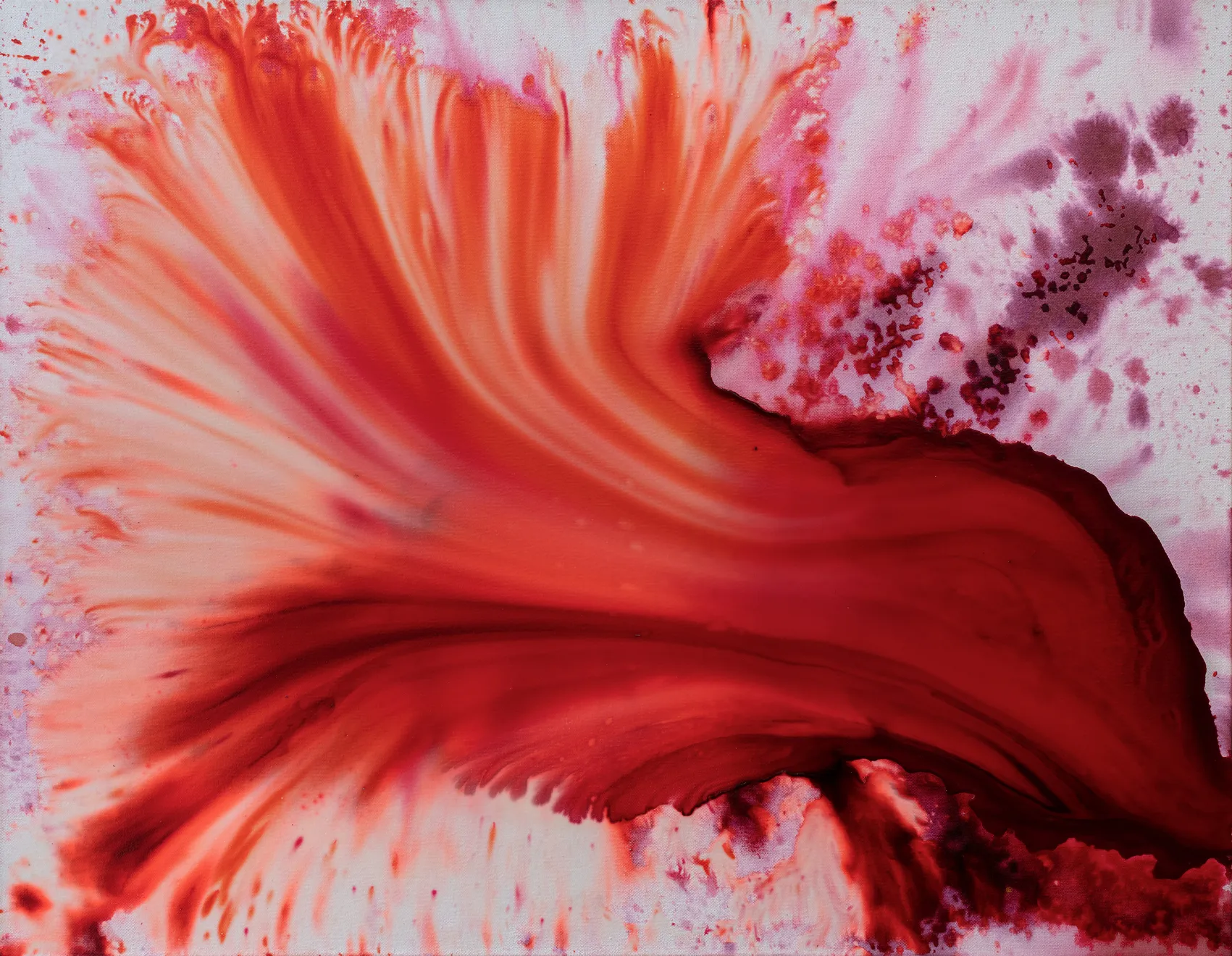 Penny Siopis, Viscous World: Pull to the edge/To touch the one astride, 2022