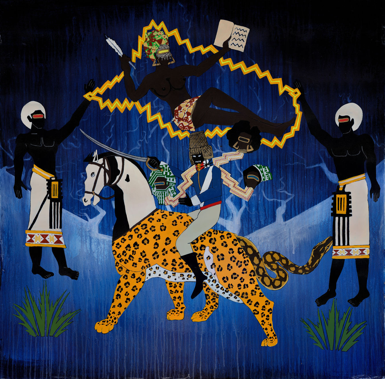 Umar Rashid, I was dreaming when I wrote this so, sue me if I go too fast. The Fantastic Four astride the Delta Chimera, attended by the Keepers of Power, and the Scribe of Legend. 1799. , 2023