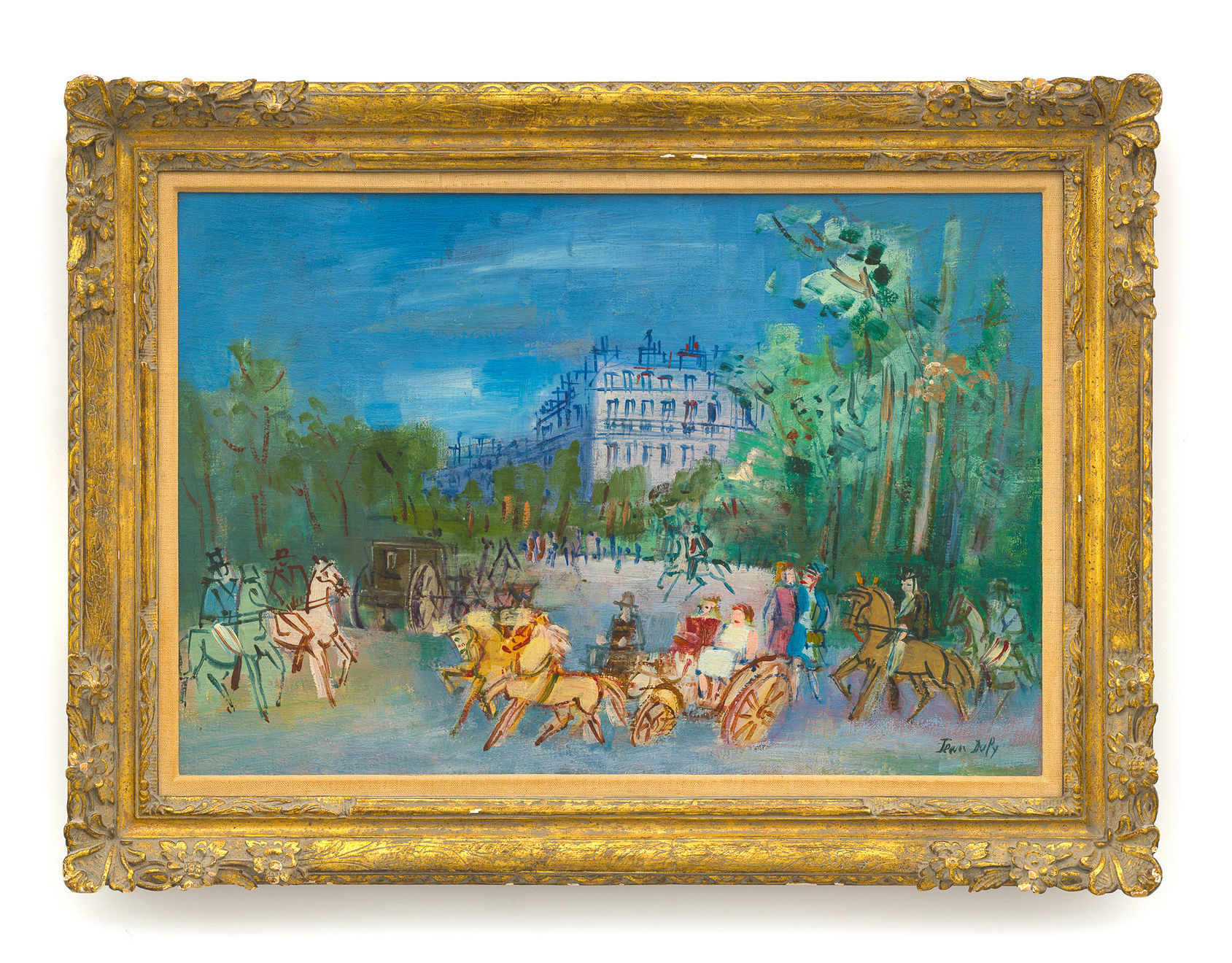 Jean Dufy (1888-1964), Promenade au Bois de Boulogne , c. 1940-45