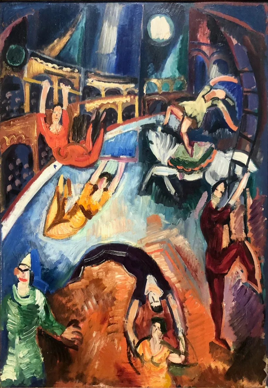Jean Dufy (1888-1964), Cirques, Les Trapezistes
