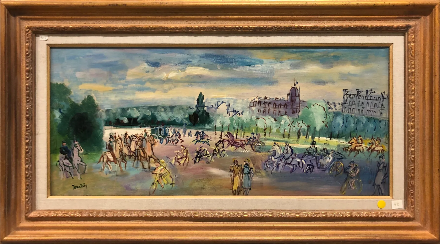 Jean Dufy (1888-1964), Cavaliers et Caleches vers le Bois