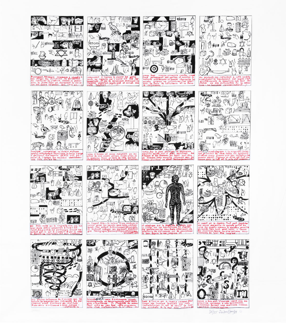 Isidore Isou, Initiation à la haute volupté (Įvadas į aukščiausią malonumą), 1960, 1989