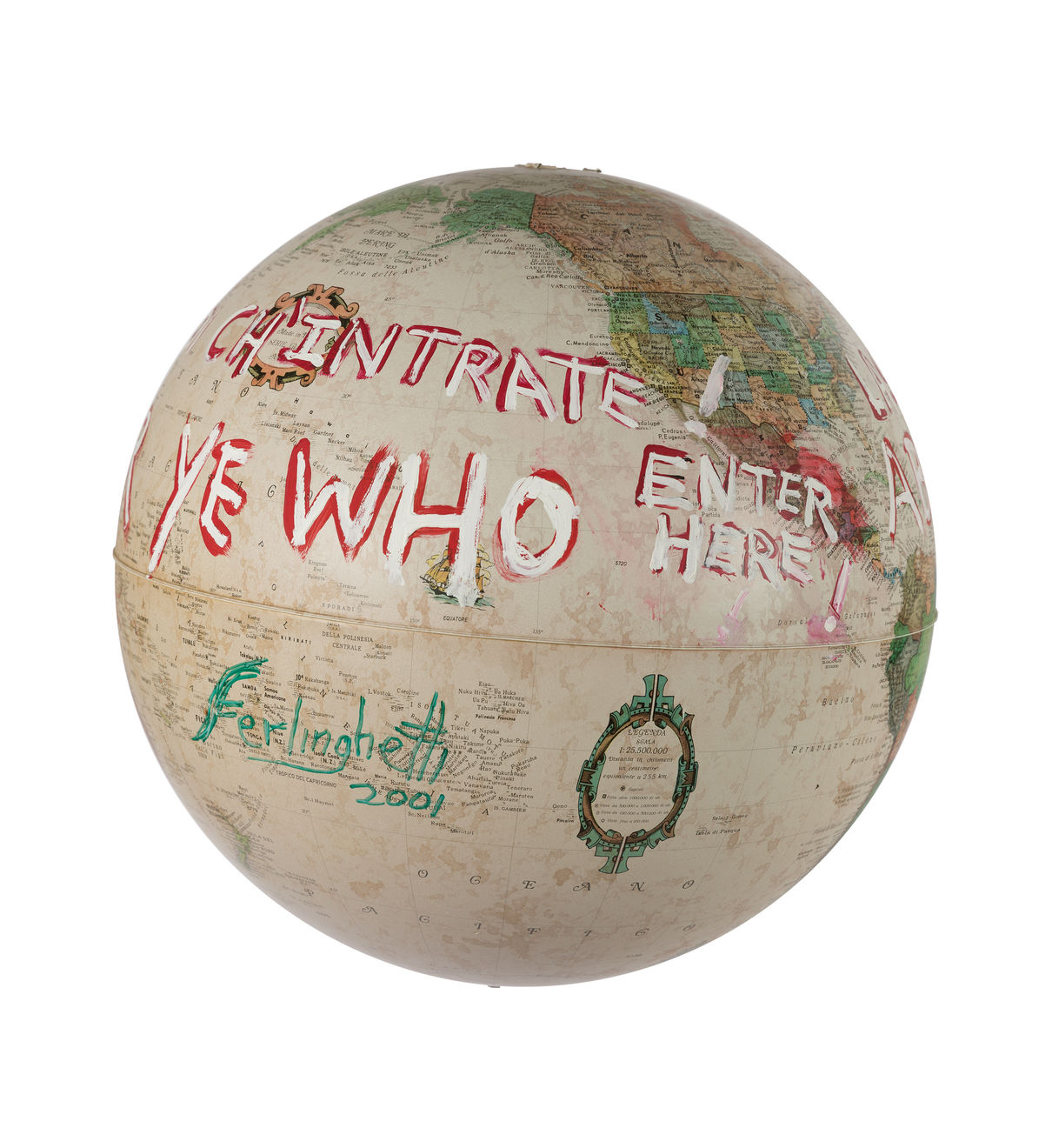 Lawrence Ferlinghetti, Mappa Mondo (Abandon All Despair Ye Who Enter Here), 2001