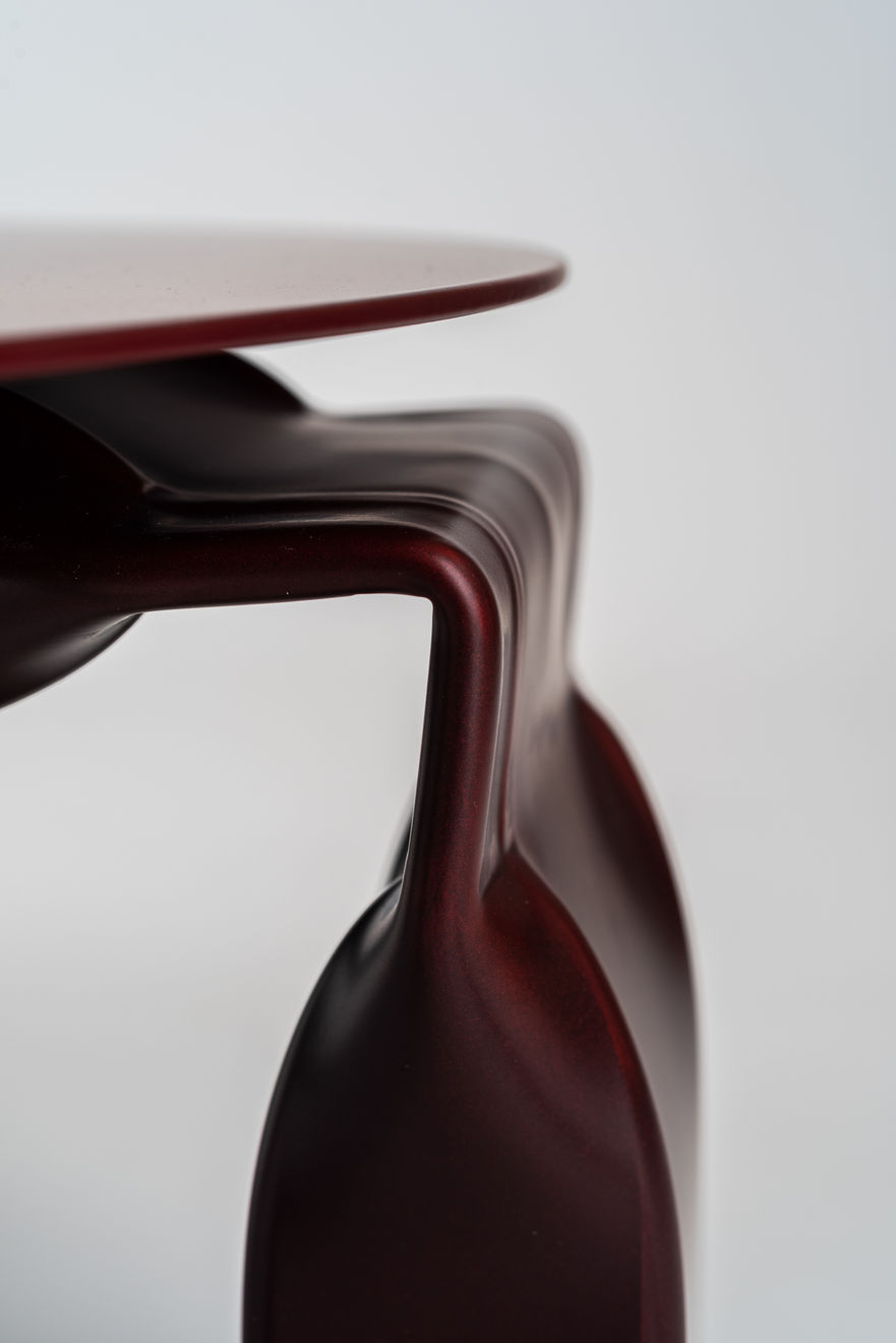 Tim Teven, Vamzdžių stalas, raudonas / Tube Table, red