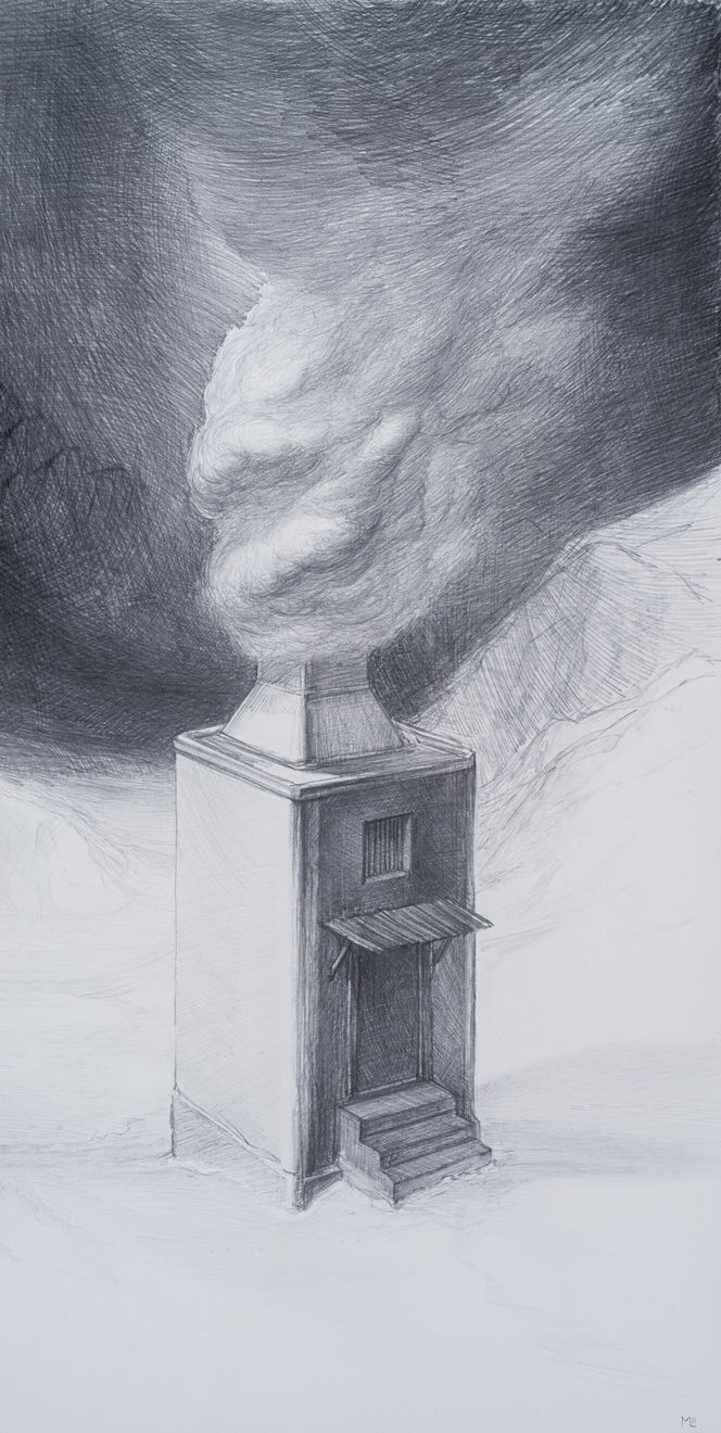 Mindaugas Lukošaitis, Modernaus meno objektas – Geltona koplyčia / Object of Modern Art – Yellow Chapel, riboto tiražo atspaudas / limited edition print, 2011