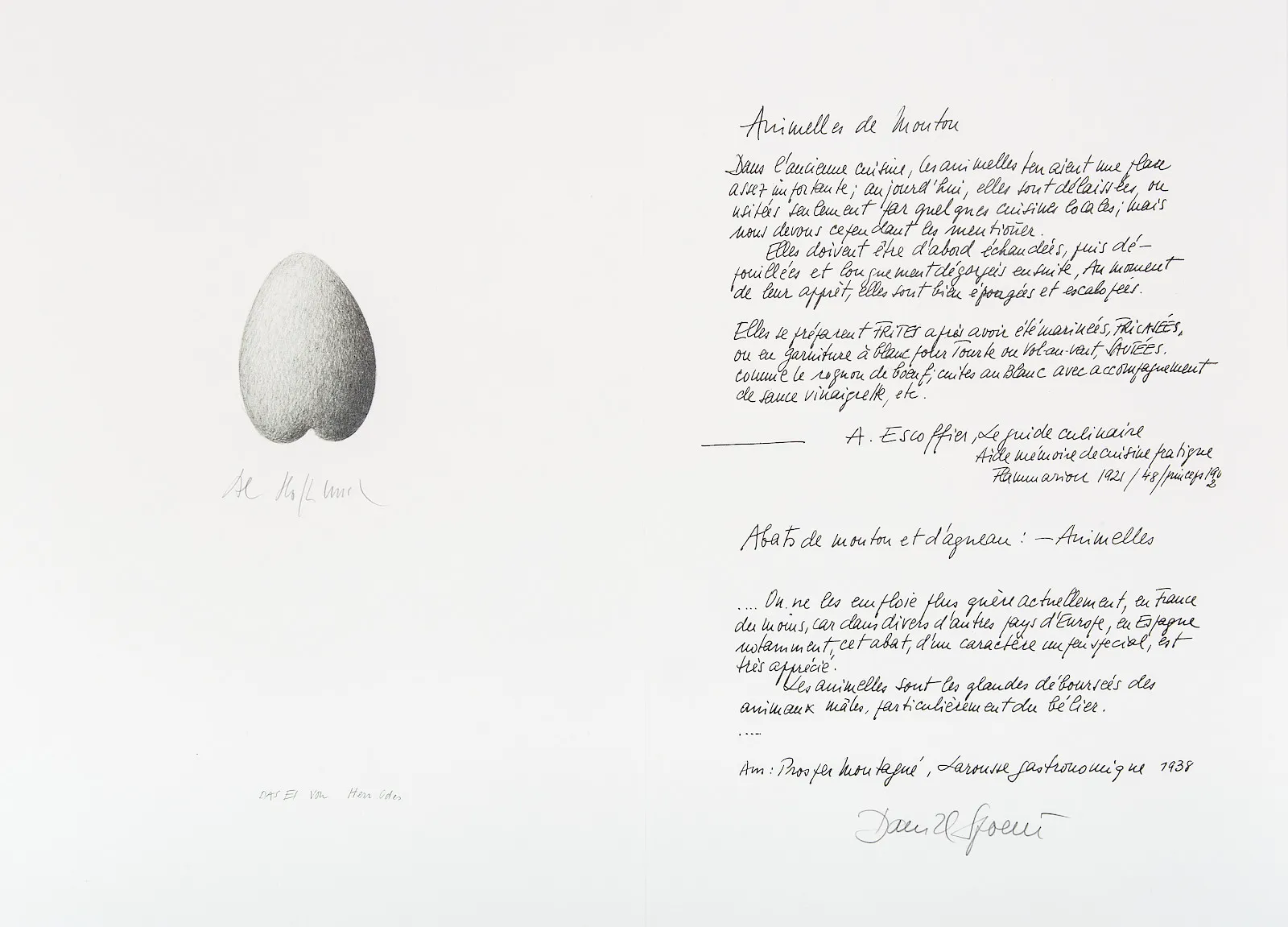 Daniel Spoerri, Rezeptbuchbibliothek, 1984-1990