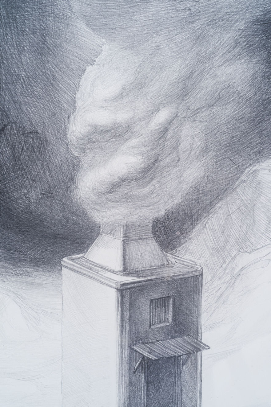 Mindaugas Lukošaitis, Modernaus meno objektas – Geltona koplyčia / Object of Modern Art – Yellow Chapel, riboto tiražo atspaudas / limited edition print, 2011