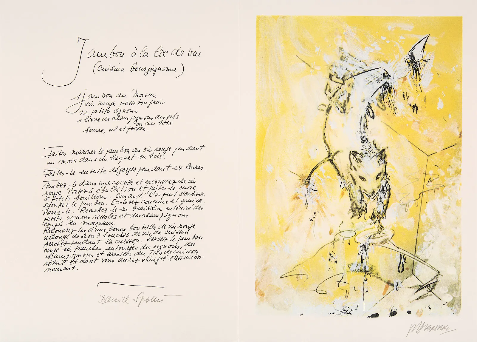 Daniel Spoerri, Rezeptbuchbibliothek, 1984-1990