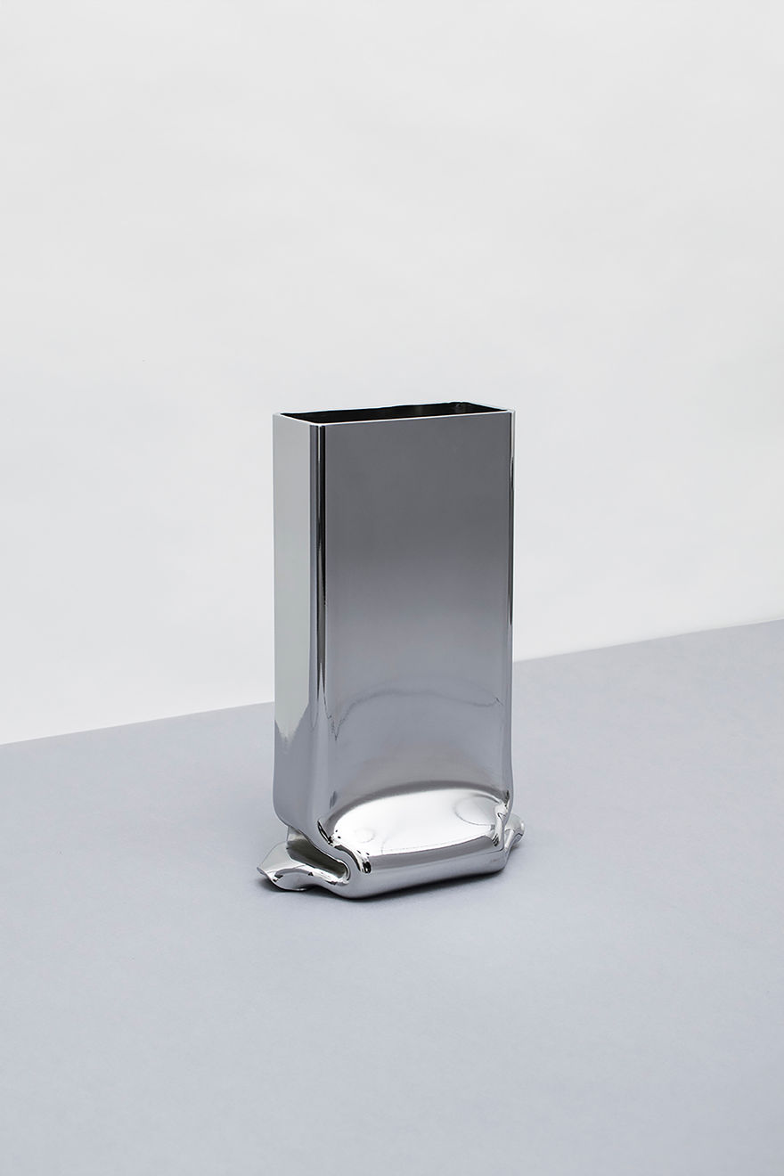 Tim Teven, Pressure Vase Square Tall, Zinc , Vaza / vase