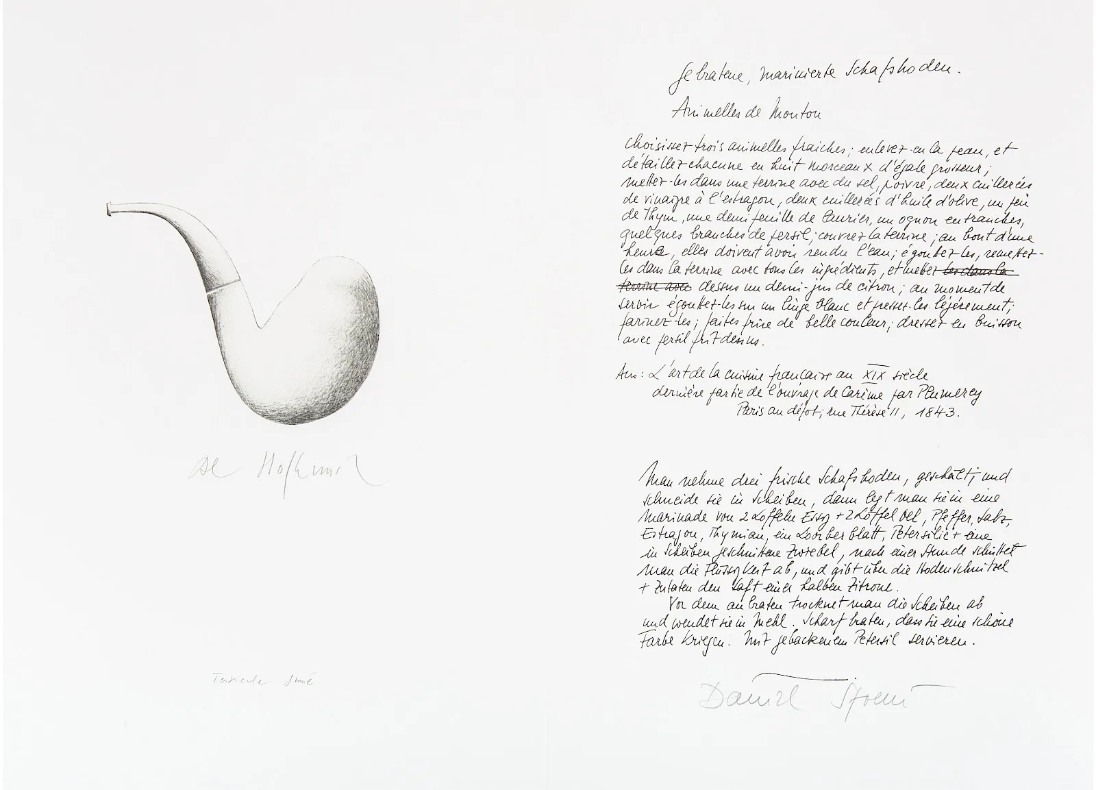 Daniel Spoerri, Rezeptbuchbibliothek, 1984-1990