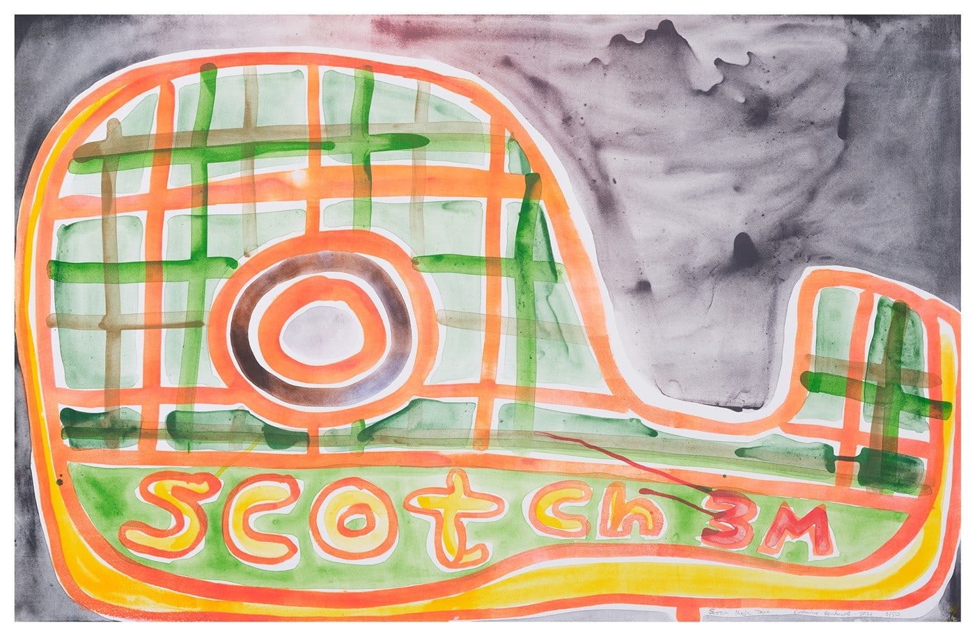 Katherine Bernhardt, Scotch MagicTape, 2021