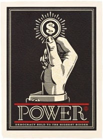 Shepard Fairey, Power Bidder, 2015