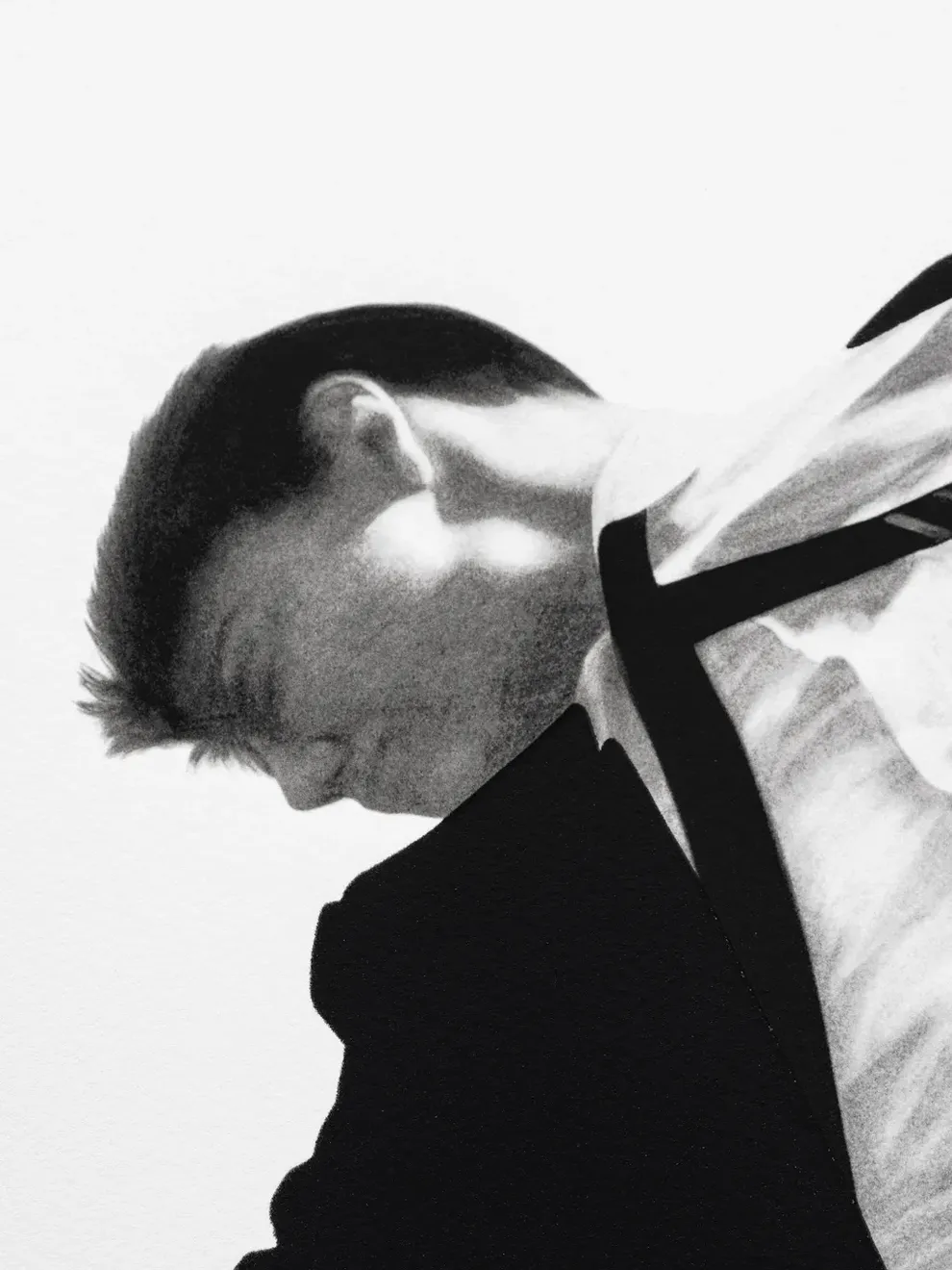 Robert Longo, Untitled (Eric, from the series “Men in the Cities”), 2024