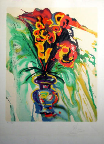 Salvador Dali, Fleurs Surrealistes - (80-10) 2pc. Suite, 1980