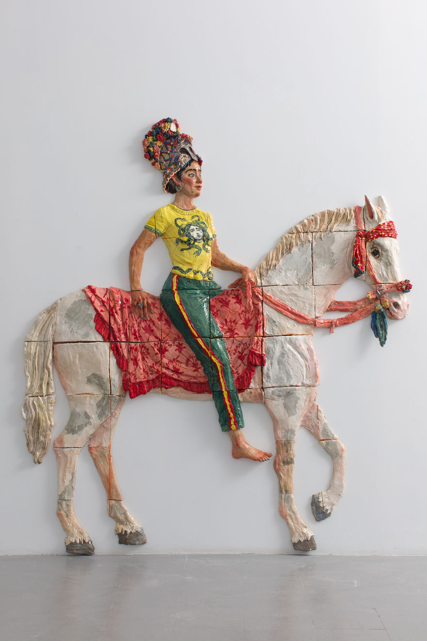 Julio Galindo, Atenea a caballo, 2025