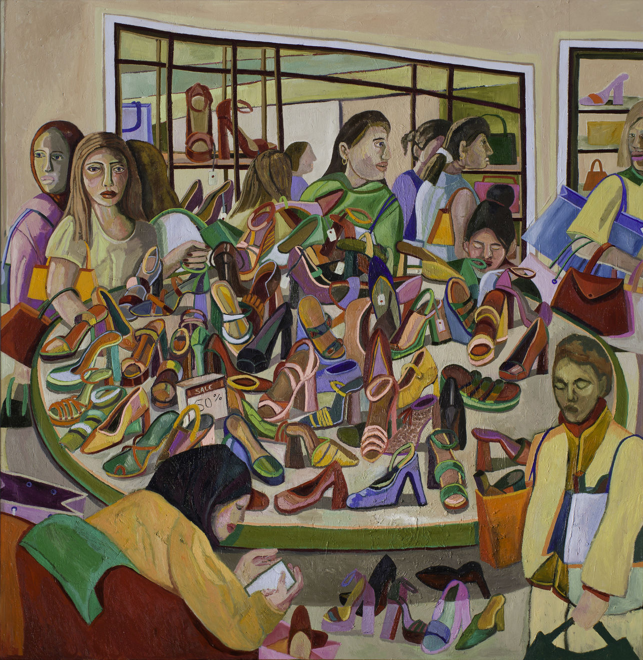 Jade van der Mark, Shoe sale at Harrods, 2025