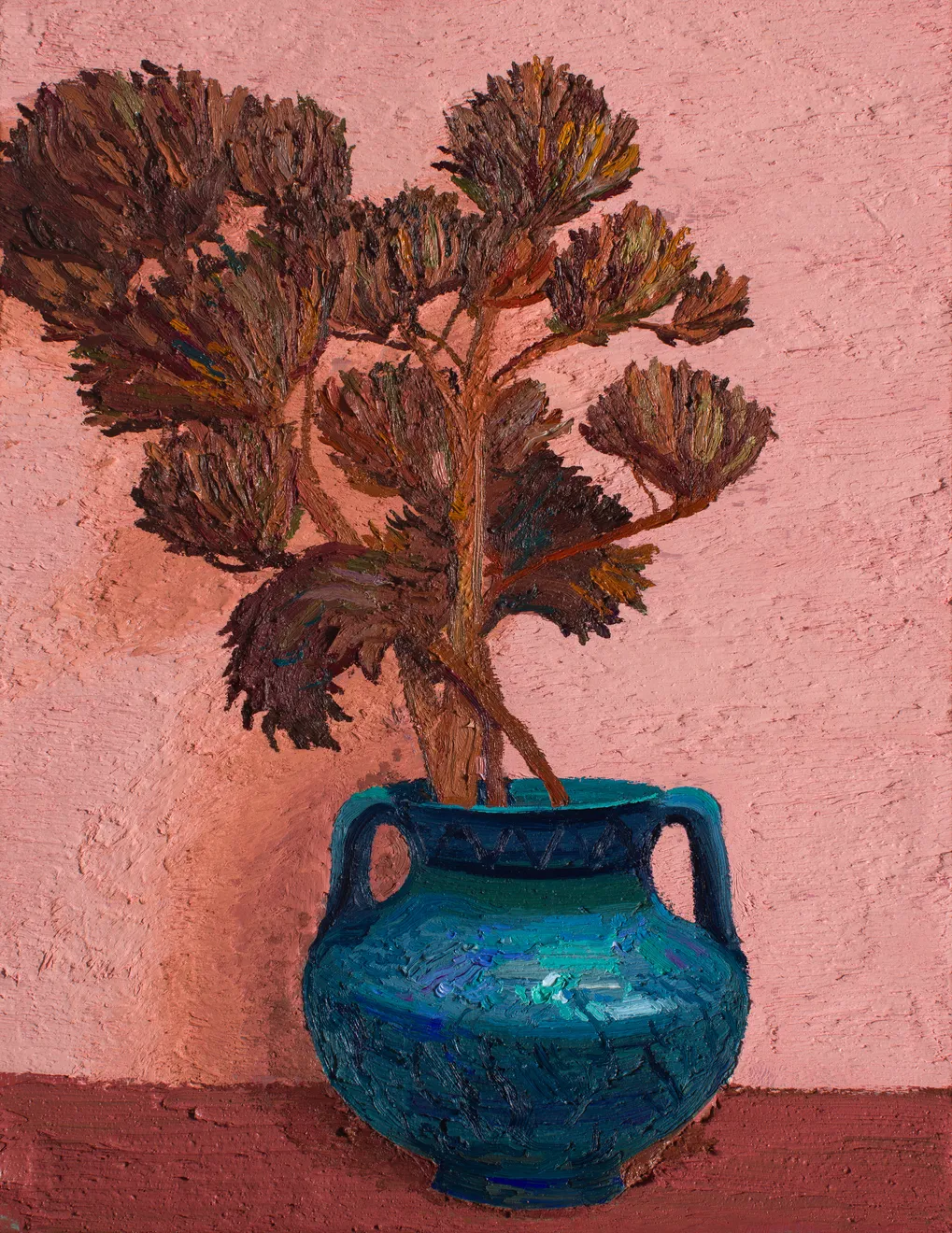 Javier Ruiz, Reflejoz azules y flores secas, 2026