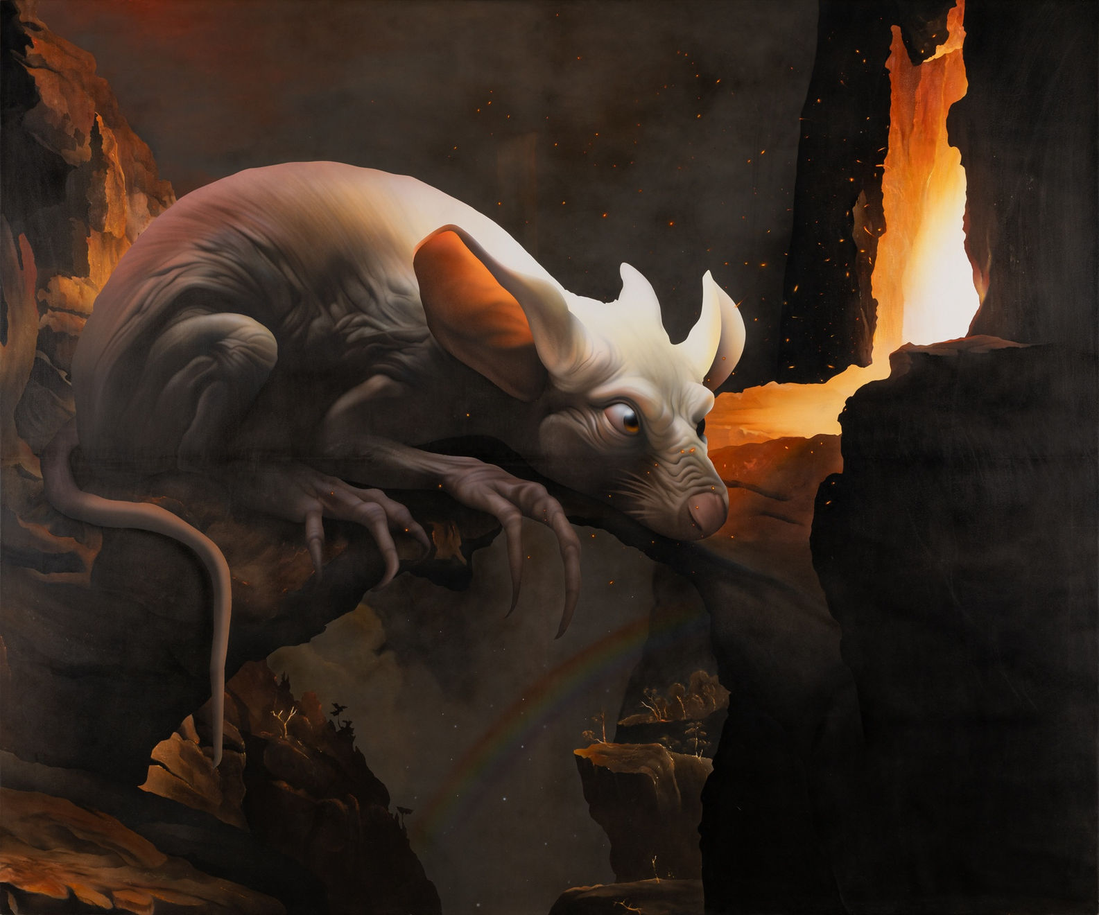 Maciej Kość, A still volcano, Life, that flickered in the night, 2024