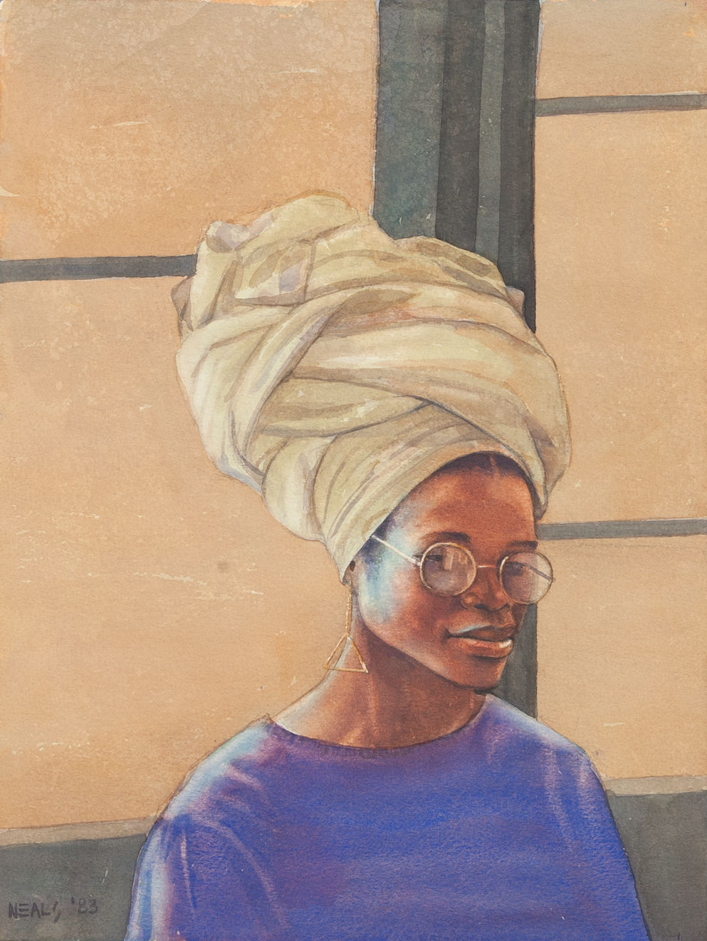 Otto Neals, Yellow turban, 1983