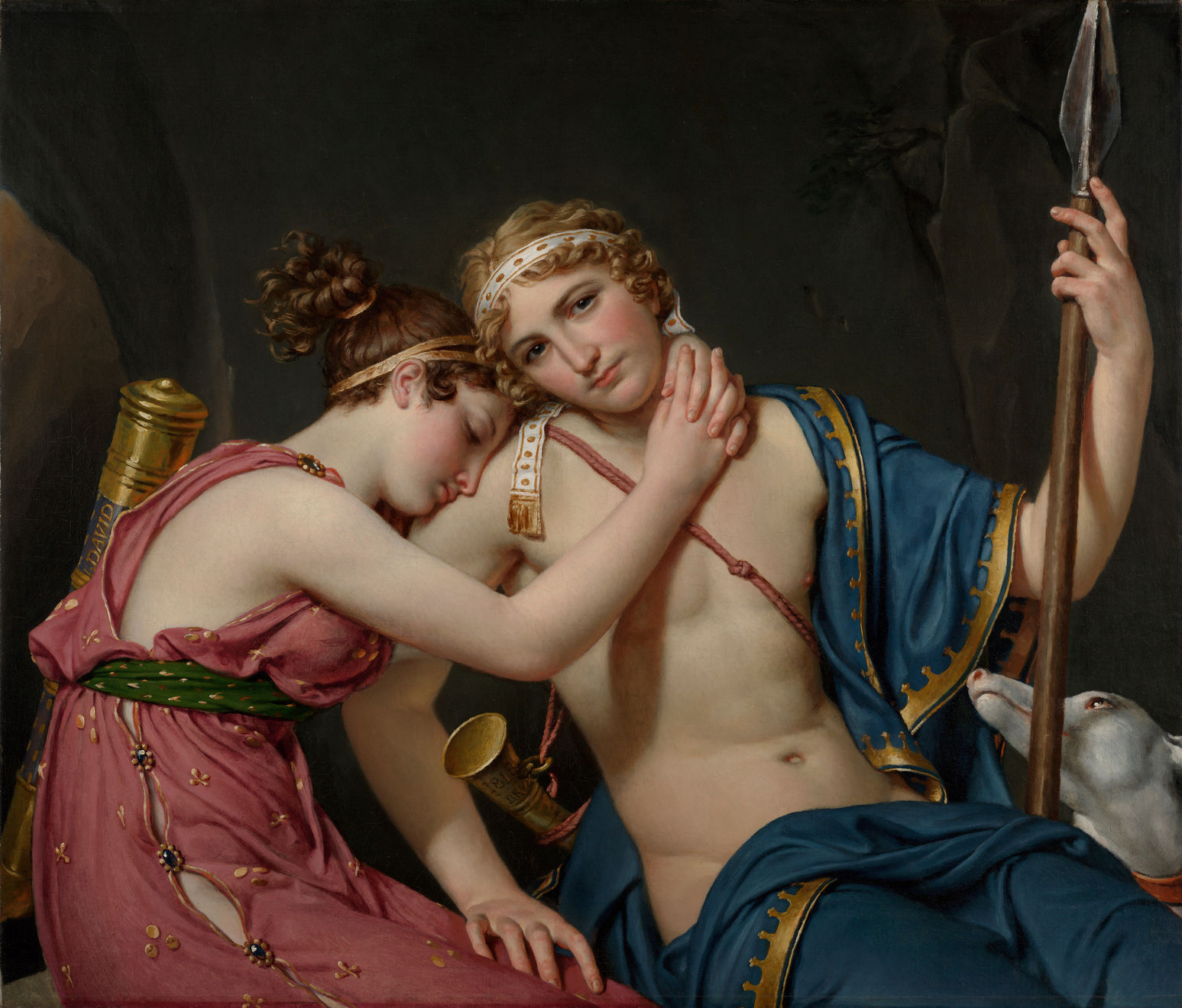 Jacques-Louis David, The Farewell of Telemachus and Eucharis, 1534
