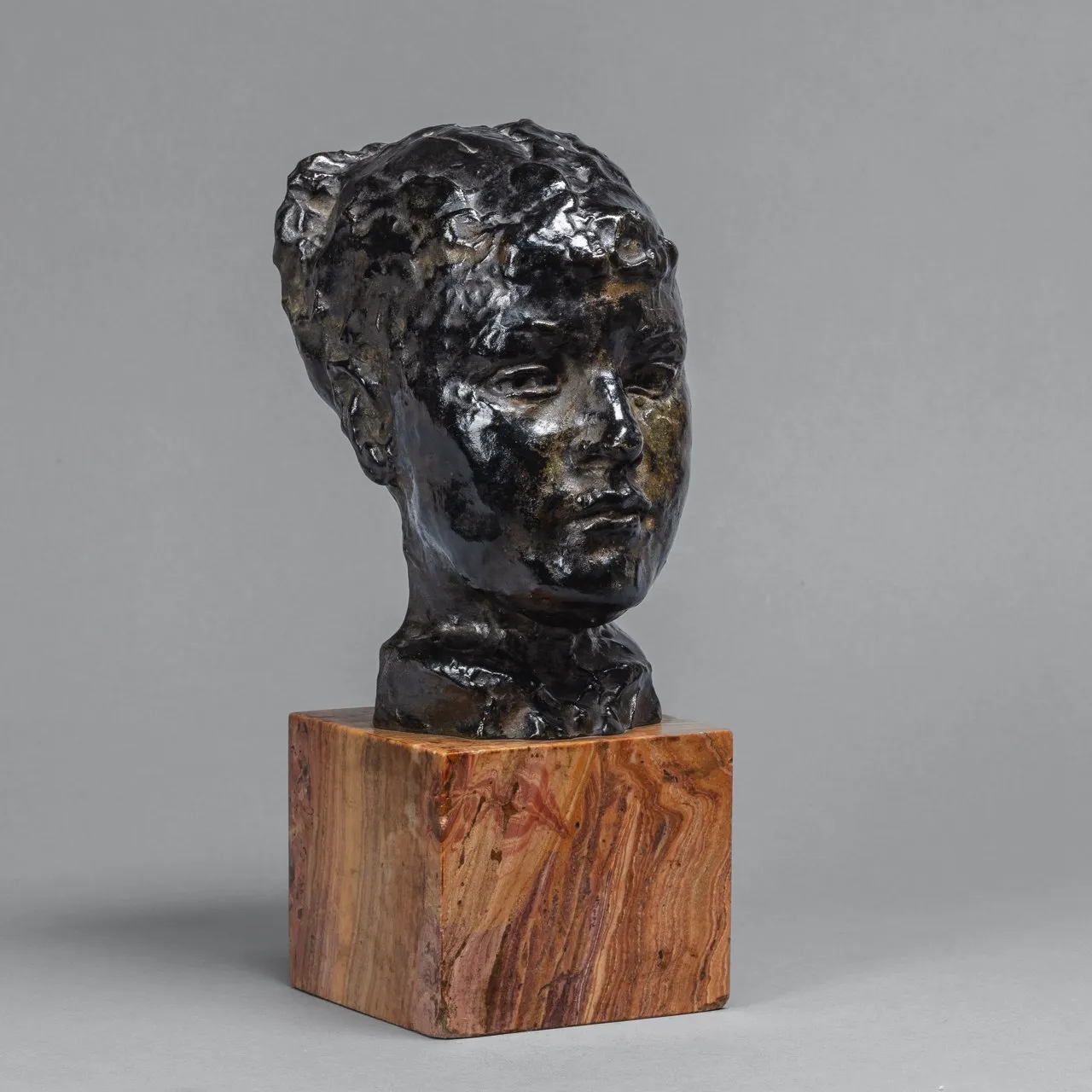 Auguste Rodin, Mask of a Woman with a 1880s Hairstyle , 1910/1910-1926