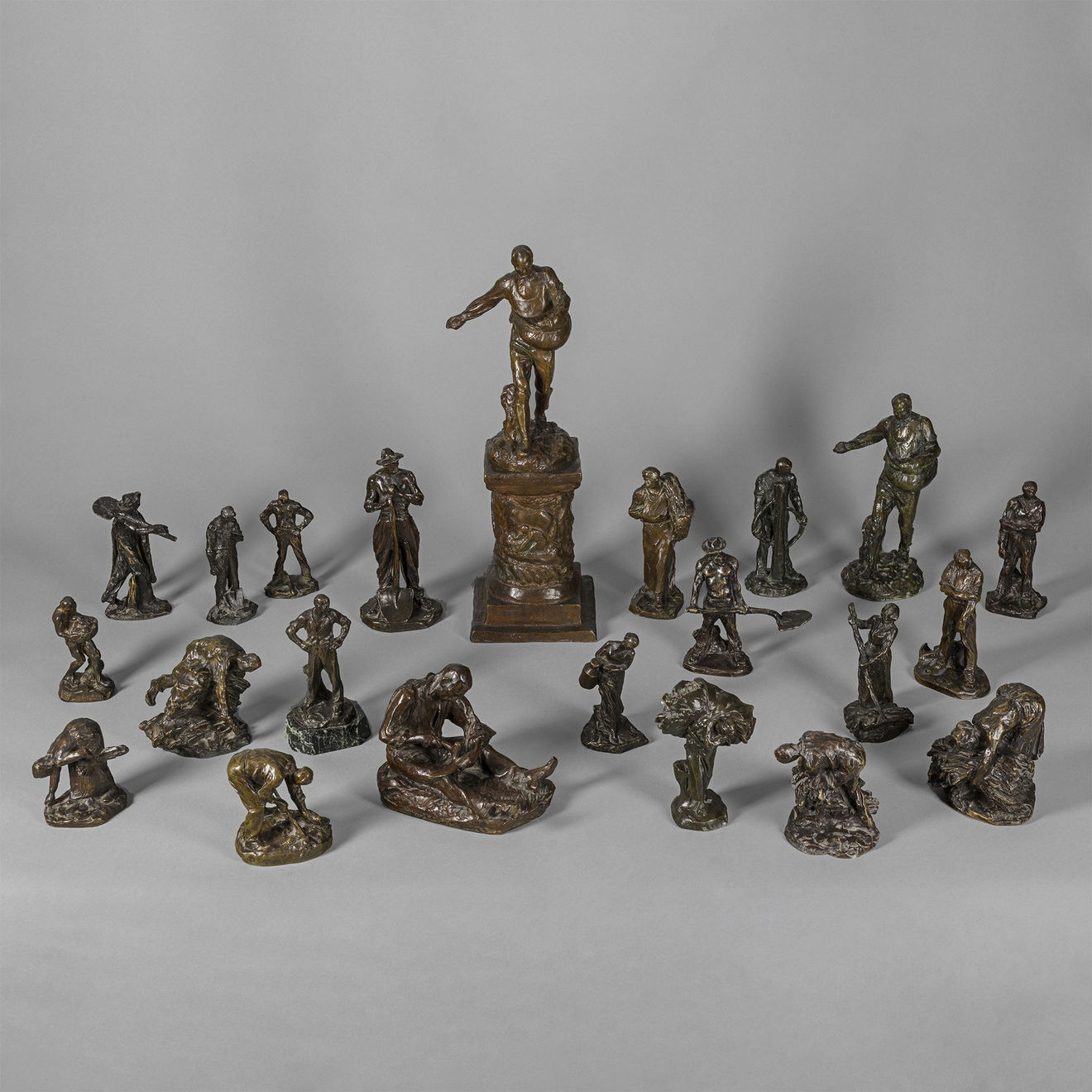 Aimé-Jules Dalou, A Collection of Bronze Maquettes for the Monument to the Workers, 1889-1902