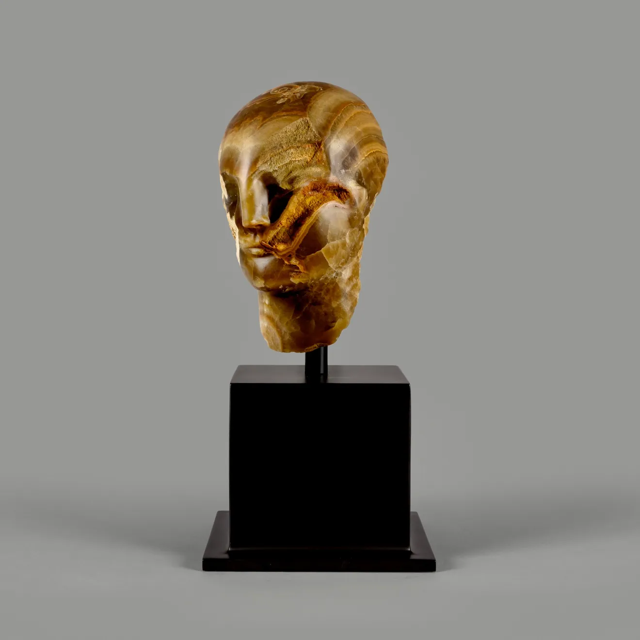 Emily Young, Heart Hand Stone I, 2023