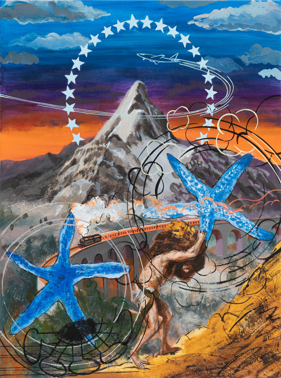 Jung Jin, 드로잉-시시포스의 하루2, 2024