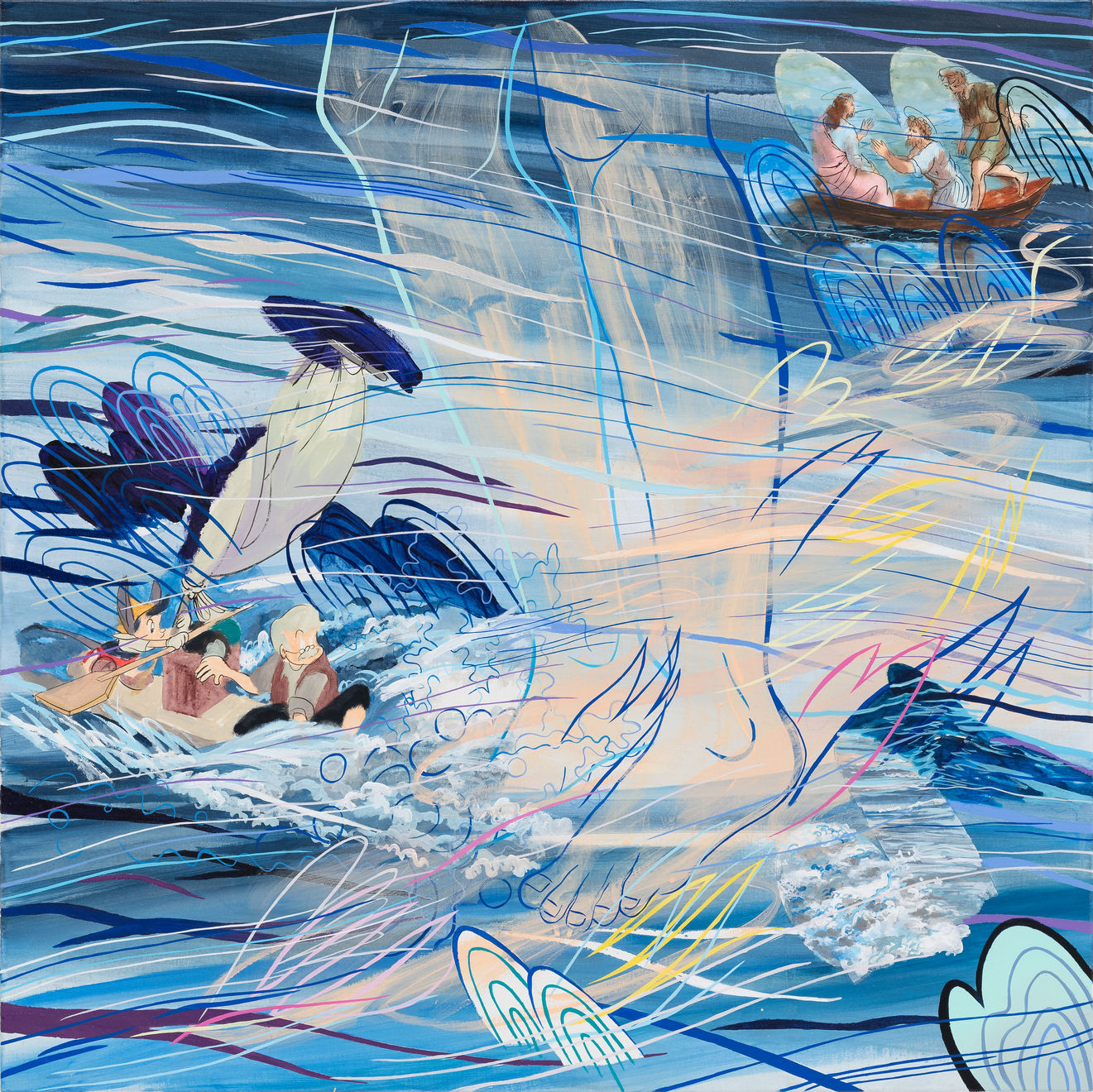 Jung Jin, 물위를 걷는 다리3 (항해의 가운데에서), 2023