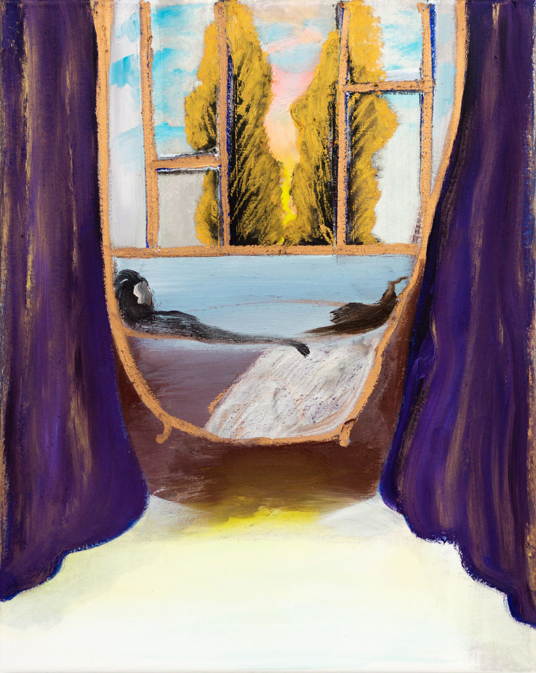 Yi Youjin, Purple Curtain, 2024