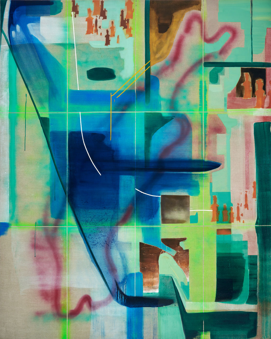 Seeun Kim, Folding painting-crosscutter, 2023