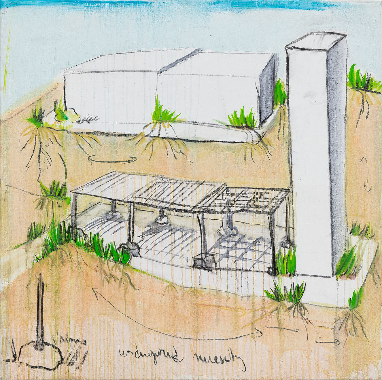 Fabrice Hyber, Underground necessity, 2023-24