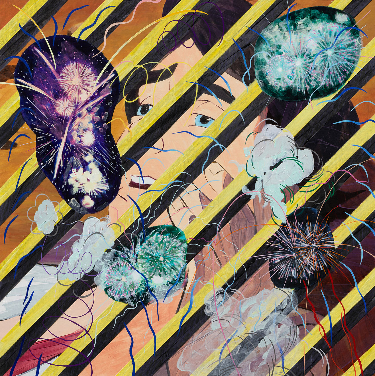 Jung Jin, 빛을 피우는 대각선 Diagonal lines that glow, 2023