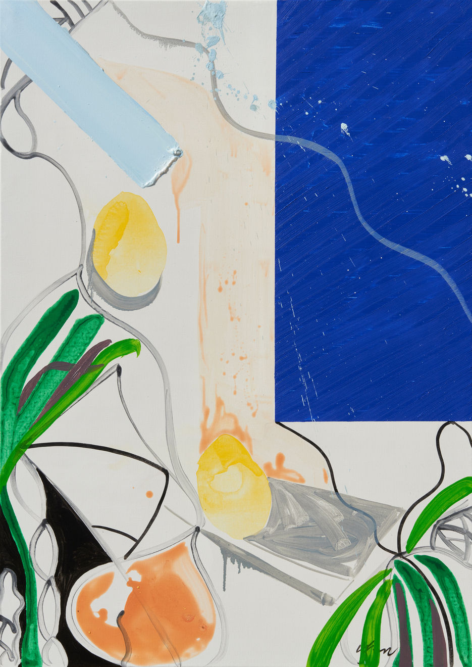 Qwon Sunwang, 가려진 지속 - 청색통로 The hidden flux - The Blue Passage, 2019