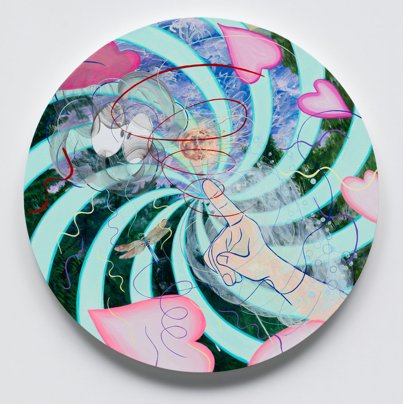 Jung Jin, 나선형 바람이 불어 1 The Spiral wind blowing1, 2023