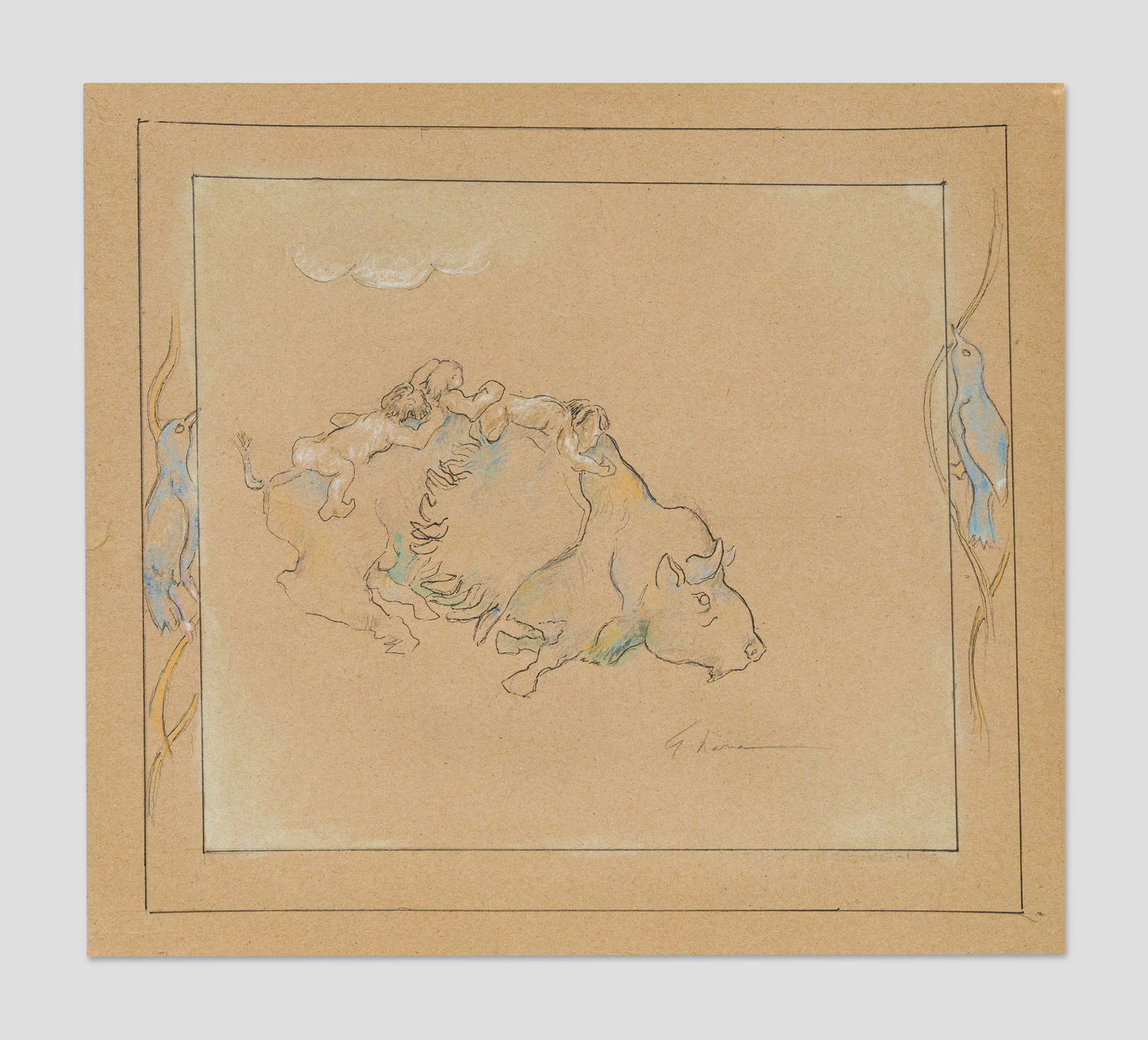 Armond Lara, Study for Lost Bluebirds II, 2017