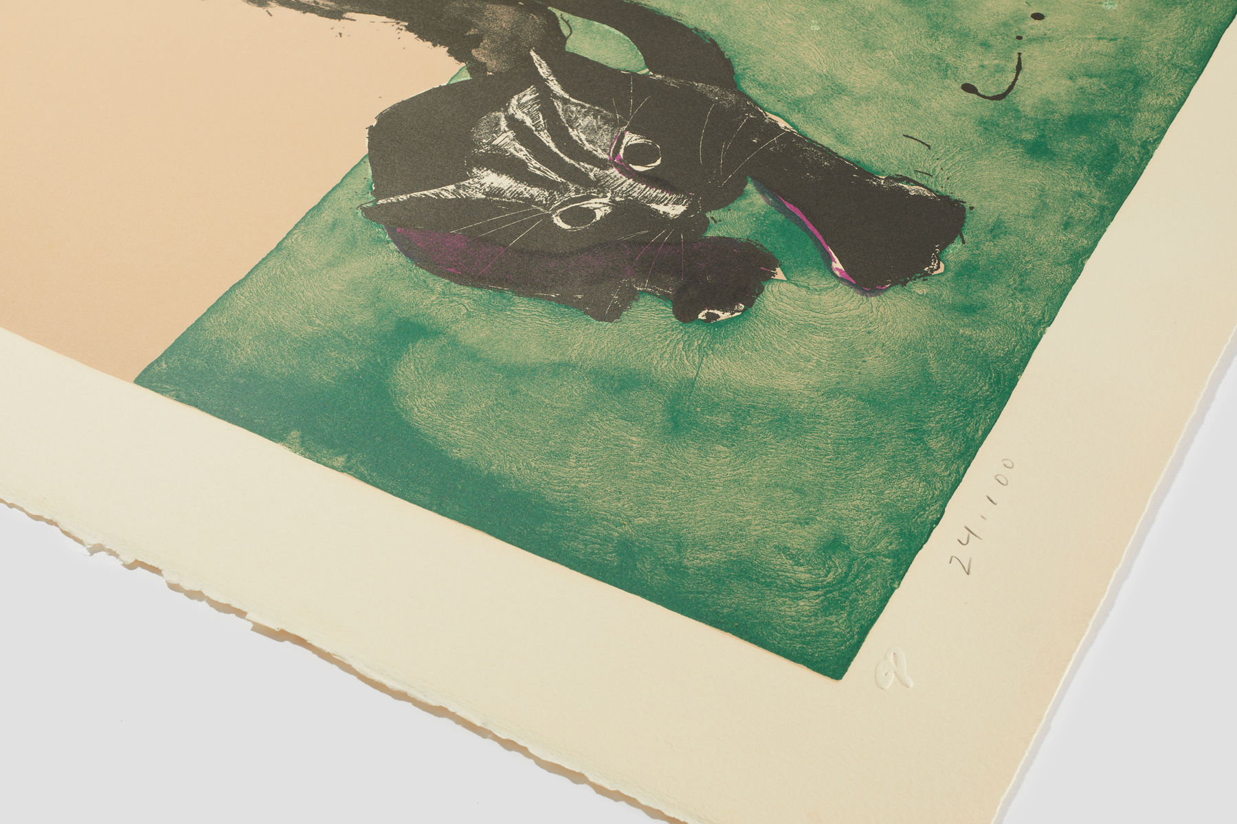 Fritz Scholder, Indian with Cat, 1973