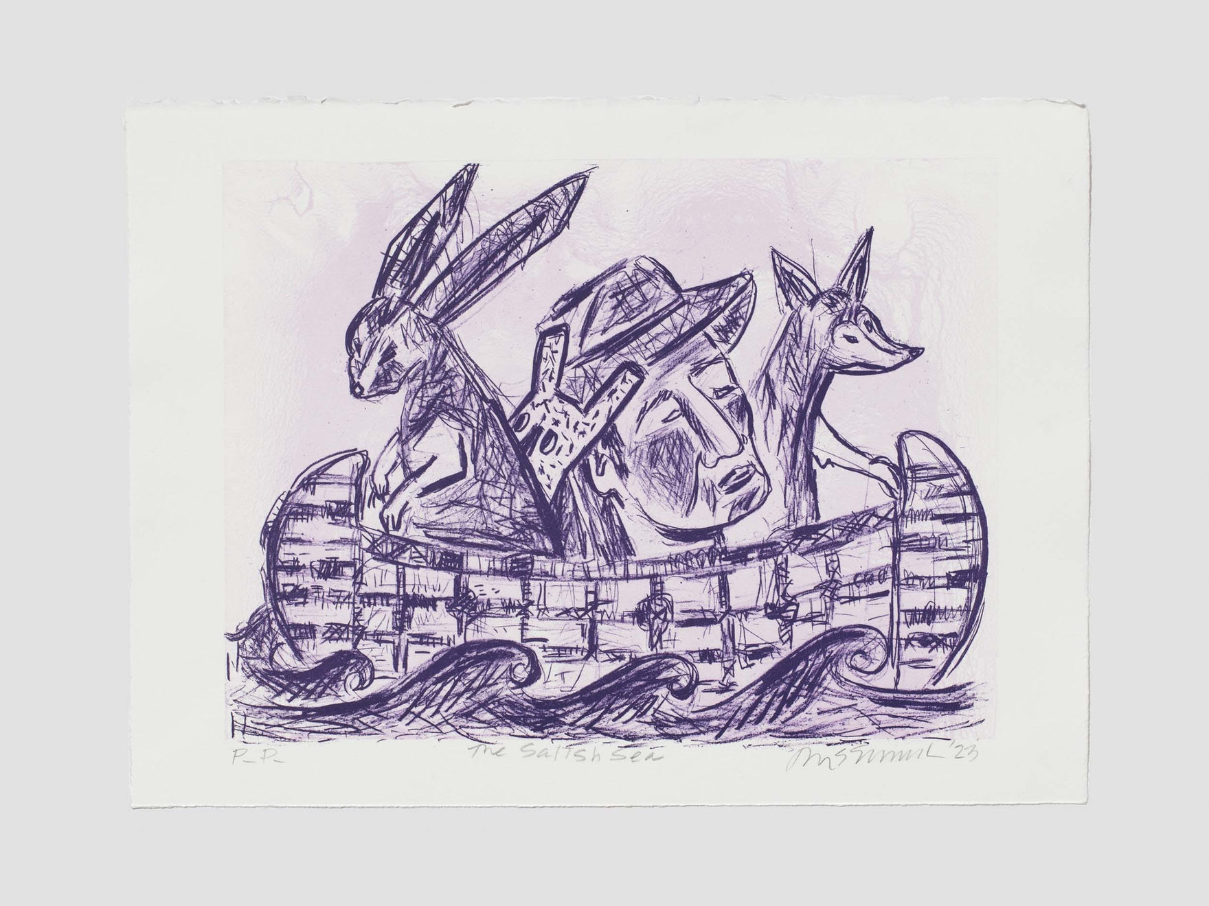 Jaune Quick-To-See Smith, The Salish Sea, 2024