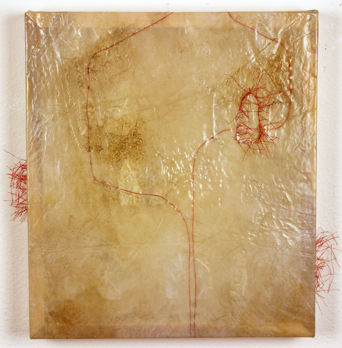 Sonya Kelliher-Combs, Cream Walrus Family Portrait with Red ll, 2010