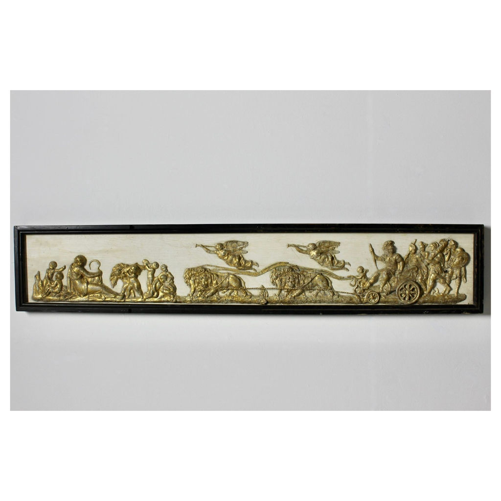 Regency Painted And Gilt Pine And Gesso Frieze