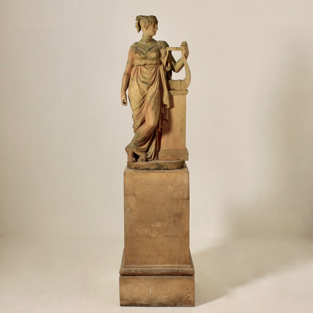 Late 19th Century Terracotta Figure Of The Muse 'Terpsichore' ( Sold )