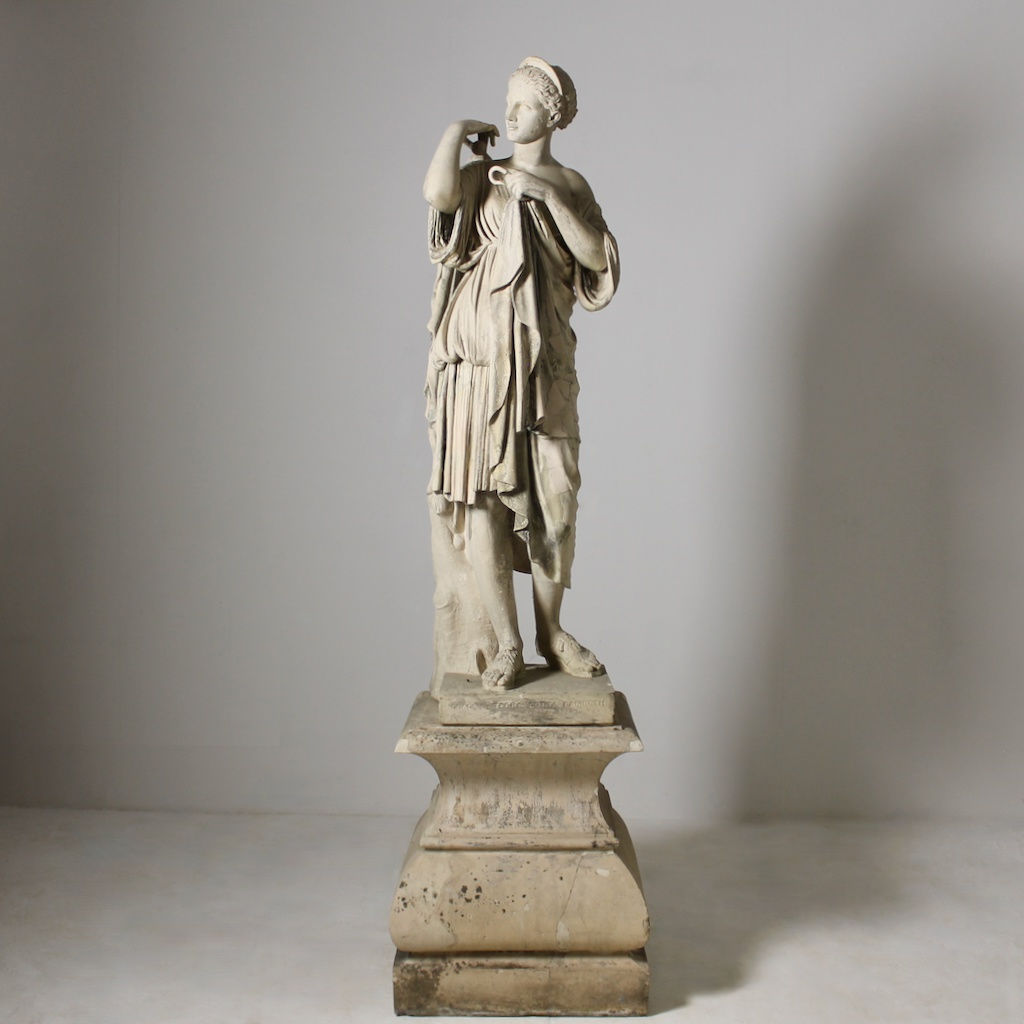 Early 19th Century Coade Stone Figure Of Diana Of Gabii