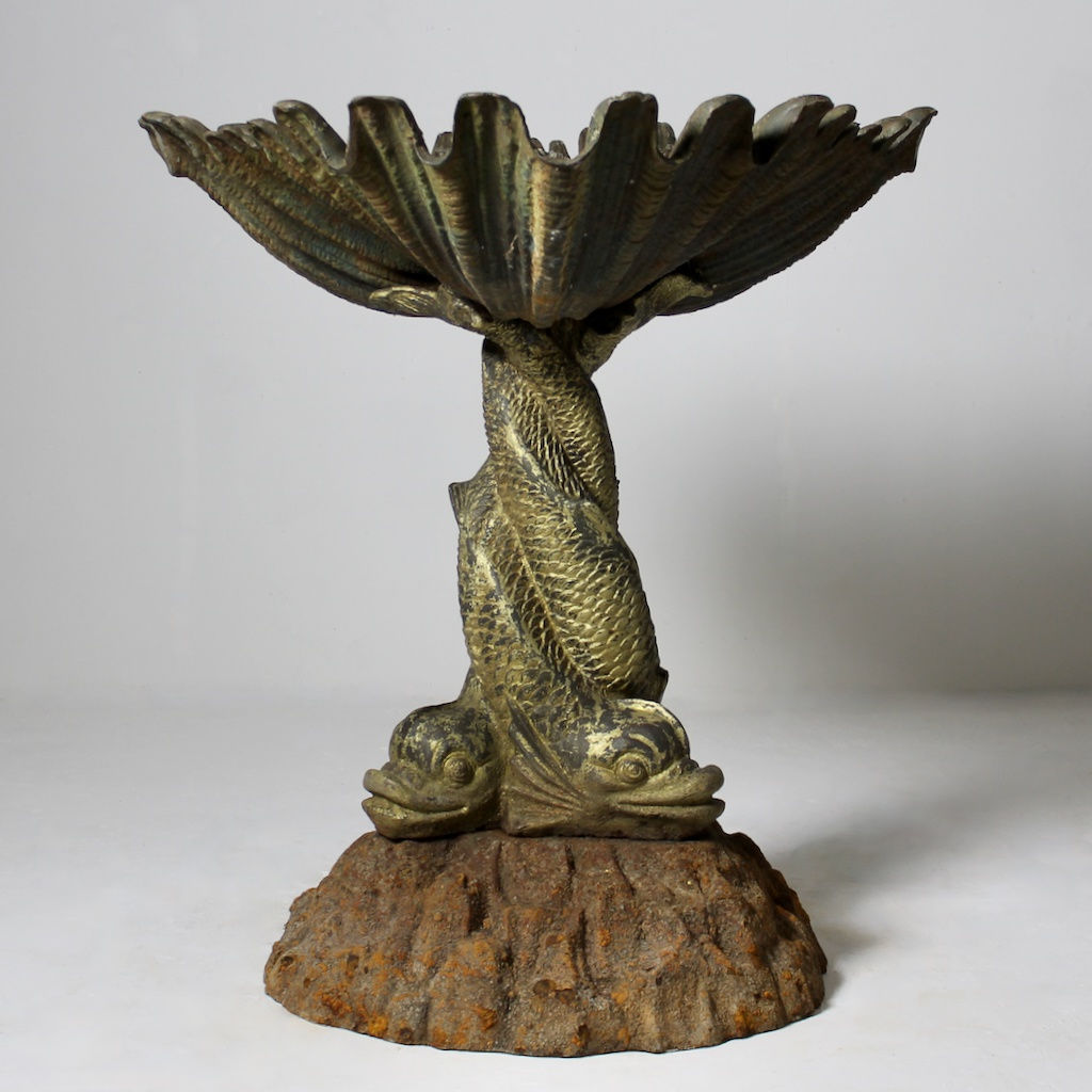 Fine 19th Century Handyside Shell and Dolphin Fountain ( sold )