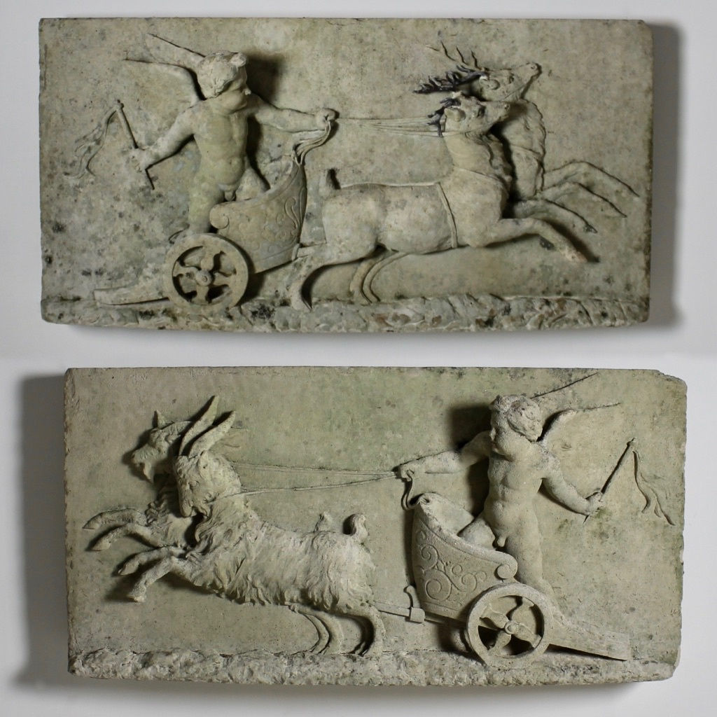 Pair Of 18th Century Stone Tablets Known As The 'Tehidy Plaques'