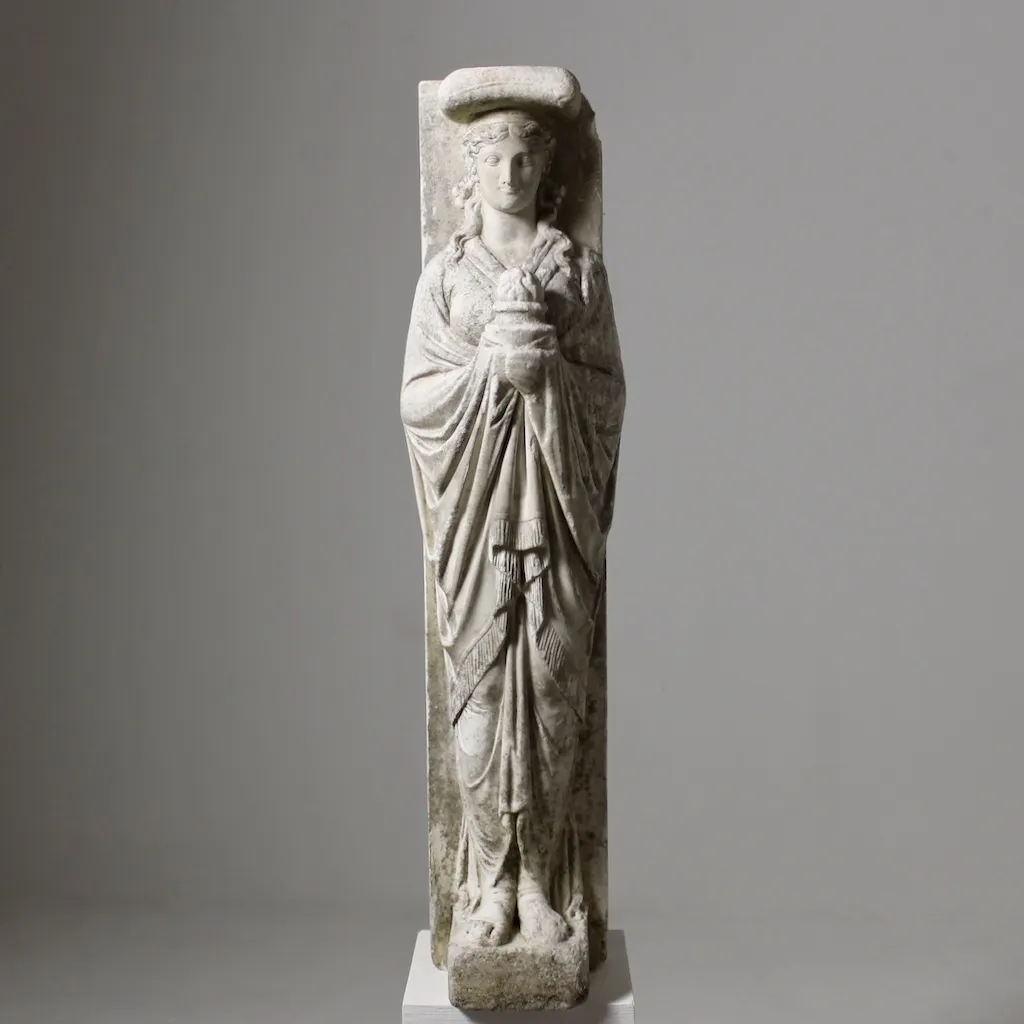 Fine Neoclassical Marble fireplace Jamb ( sold )