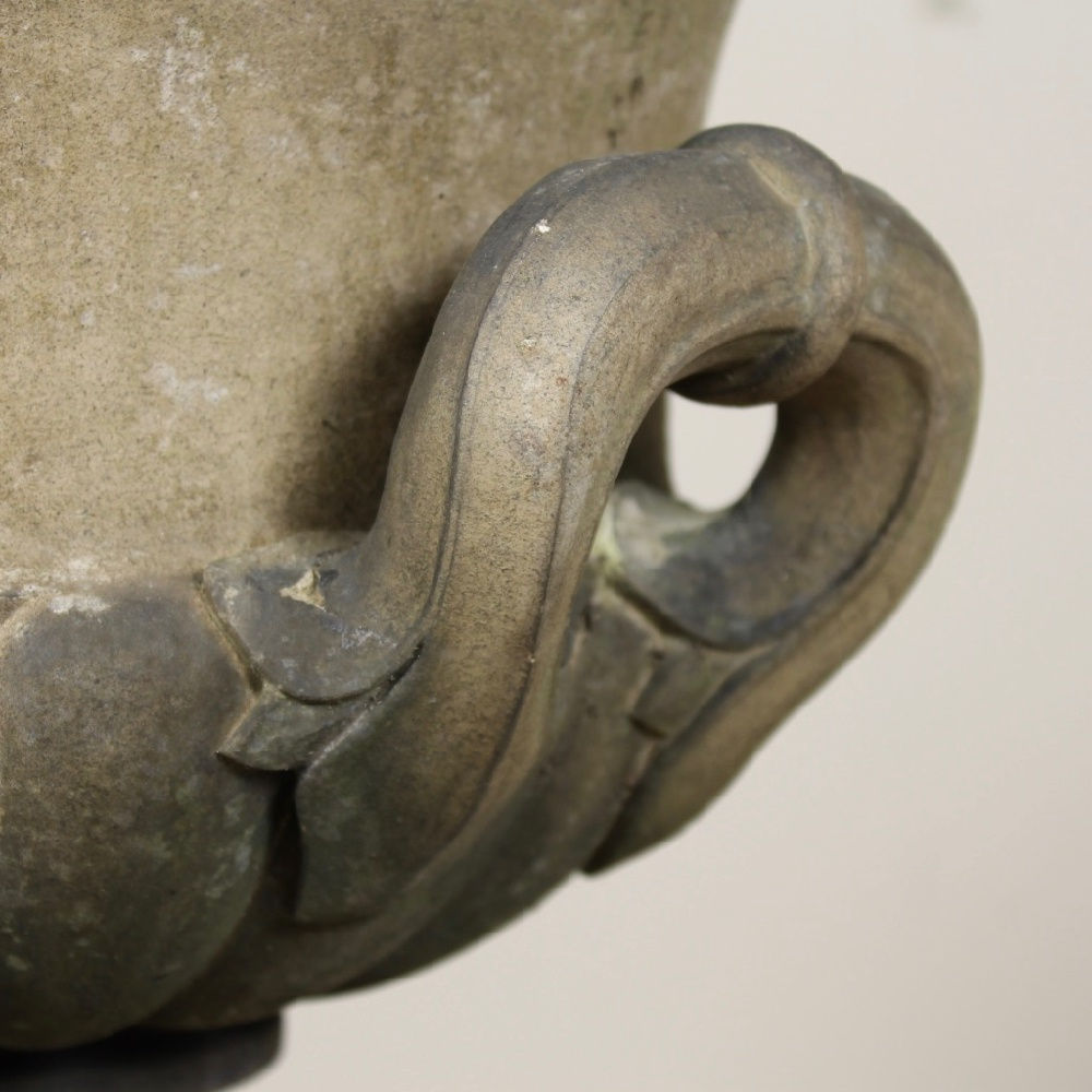 Rare Pair Of Pulhams Inverness Urns On Pedestals ( sold )