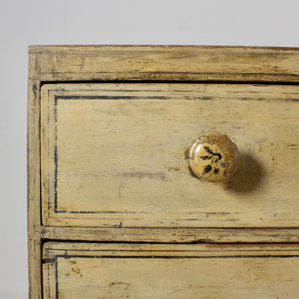 Regency Original Painted Pine Chest Of Drawers ( sold )